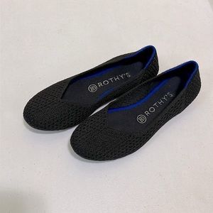 Rothy’s Flats Black Honeycomb Round Toe - Retired